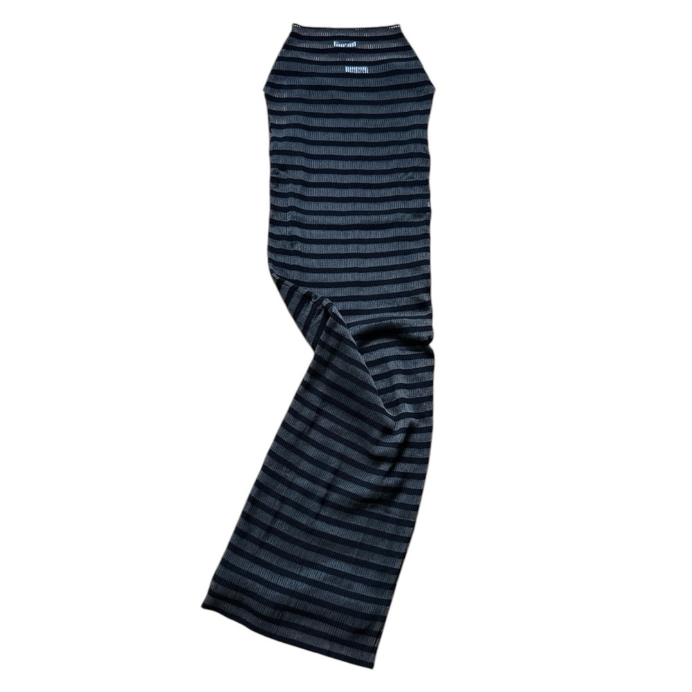 NWT Jean Paul Gaultier Marinière Striped Black Mesh Dress - Picture 4 of 15